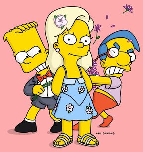 bart simpson and greta wolfcastle