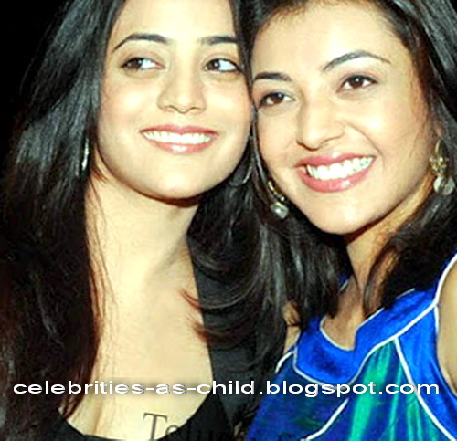 celebrities as a child kajal agarwal childhood photos 2