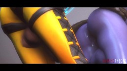 erection futa tracer futa widowmaker overwatch animation 1