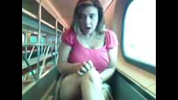 girl uses a vibrator to masturbate in a public restaurant and squ 6
